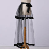 Maxbell Women High Low Tutu Skirts Stylish 38.98inch Length for Costume Party Formal Black