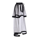 Maxbell Women High Low Tutu Skirts Stylish 38.98inch Length for Costume Party Formal Black