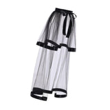 Maxbell Women High Low Tutu Skirts Stylish 38.98inch Length for Costume Party Formal Black