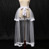 Maxbell Women High Low Tutu Skirts Stylish 38.98inch Length for Costume Party Formal White