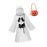 Maxbell Halloween Ghost Costume with Pumpkin Bag for Holiday Birthday