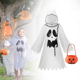 Maxbell Halloween Ghost Costume with Pumpkin Bag for Holiday Birthday