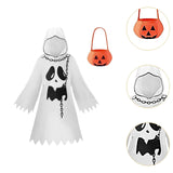 Maxbell Halloween Ghost Costume with Pumpkin Bag for Holiday Birthday