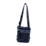 Maxbell Denim Phone Purse Comfortable Zipper Handbag for Women Men Camping Traveling
