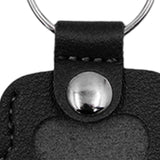 Maxbell Pet Hair Memorial Keychain Wallet PU Leather Hair Collector Portable Pendant Black