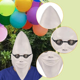 Maxbell Moon Man Mask Latex Mask Trick Head Cover for Dressing up Festive Masquerade