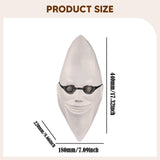 Maxbell Moon Man Mask Latex Mask Trick Head Cover for Dressing up Festive Masquerade