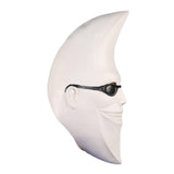 Maxbell Moon Man Mask Latex Mask Trick Head Cover for Dressing up Festive Masquerade
