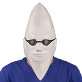 Maxbell Moon Man Mask Latex Mask Trick Head Cover for Dressing up Festive Masquerade