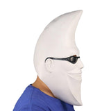 Maxbell Moon Man Mask Latex Mask Trick Head Cover for Dressing up Festive Masquerade