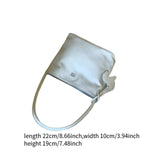 Maxbell Small Shoulder Bag Versatile Trendy Pouch Handbag for Birthday Shopping Work Light Blue