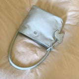 Maxbell Small Shoulder Bag Versatile Trendy Pouch Handbag for Birthday Shopping Work Light Blue