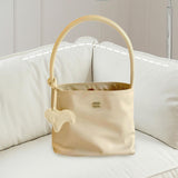 Maxbell Small Shoulder Bag Versatile Trendy Pouch Handbag for Birthday Shopping Work Yellow