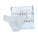 Maxbell 30Pcs Non Woven Briefs Soft Breathable Portable Briefs for SPA Fitness Hotel White