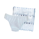 Maxbell 30Pcs Non Woven Briefs Soft Breathable Portable Briefs for SPA Fitness Hotel White