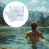 Maxbell 30Pcs Non Woven Briefs Soft Breathable Portable Briefs for SPA Fitness Hotel White