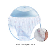 Maxbell 30Pcs Non Woven Briefs Soft Breathable Portable Briefs for SPA Fitness Hotel Floral pattern