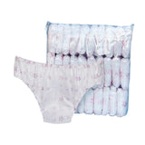 Maxbell 30Pcs Non Woven Briefs Soft Breathable Portable Briefs for SPA Fitness Hotel Floral pattern