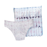 Maxbell 30Pcs Non Woven Briefs Soft Breathable Portable Briefs for SPA Fitness Hotel Floral pattern