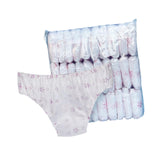 Maxbell 30Pcs Non Woven Briefs Soft Breathable Portable Briefs for SPA Fitness Hotel Floral pattern