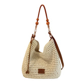 Maxbell Crochet Beach Large Capacity Casual Bohemia Women for Shopping Vacation Work