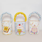 Maxbell Women Bucket Bag Portable Purse Casual Cute Handbag for Gift Holiday Festive Ice Cream Pattern