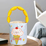 Maxbell Women Bucket Bag Portable Purse Casual Cute Handbag for Gift Holiday Festive Ice Cream Pattern