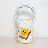 Maxbell Women Bucket Bag Portable Purse Casual Cute Handbag for Gift Holiday Festive Bread Pattern