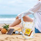 Maxbell Women Bucket Bag Portable Purse Casual Cute Handbag for Gift Holiday Festive Bread Pattern