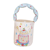 Maxbell Women Bucket Bag Portable Purse Casual Cute Handbag for Gift Holiday Festive Cake Pattern