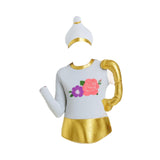 Maxbell Candlelight Dinner Theme Costume Festival Dress up Masquerade Cosplay Outfit Tea Pot Shape