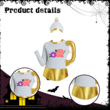 Maxbell Candlelight Dinner Theme Costume Festival Dress up Masquerade Cosplay Outfit Tea Pot Shape