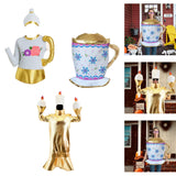 Maxbell Candlelight Dinner Theme Costume Festival Dress up Masquerade Cosplay Outfit Tea Pot Shape