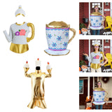 Maxbell Candlelight Dinner Theme Costume Festival Dress up Masquerade Cosplay Outfit Tea Pot Shape