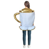 Maxbell Candlelight Dinner Theme Costume Festival Dress up Masquerade Cosplay Outfit Tea Cup Shape