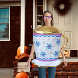 Maxbell Candlelight Dinner Theme Costume Festival Dress up Masquerade Cosplay Outfit Tea Cup Shape