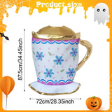 Maxbell Candlelight Dinner Theme Costume Festival Dress up Masquerade Cosplay Outfit Tea Cup Shape