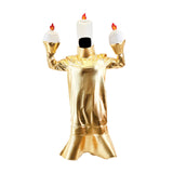 Maxbell Candlelight Dinner Theme Costume Festival Dress up Masquerade Cosplay Outfit Candle Shape