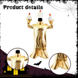 Maxbell Candlelight Dinner Theme Costume Festival Dress up Masquerade Cosplay Outfit Candle Shape