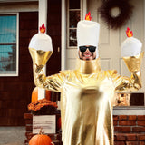 Maxbell Candlelight Dinner Theme Costume Festival Dress up Masquerade Cosplay Outfit Candle Shape