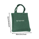 Maxbell Women Crochet Bag Satchel Trendy Beach Tote Bag for Outdoor Picnic Traveling Green