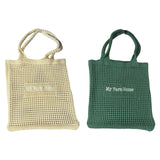 Maxbell Women Crochet Bag Satchel Trendy Beach Tote Bag for Outdoor Picnic Traveling Green