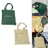 Maxbell Women Crochet Bag Satchel Trendy Beach Tote Bag for Outdoor Picnic Traveling Green