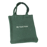 Maxbell Women Crochet Bag Satchel Trendy Beach Tote Bag for Outdoor Picnic Traveling Green