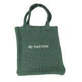 Maxbell Women Crochet Bag Satchel Trendy Beach Tote Bag for Outdoor Picnic Traveling Green