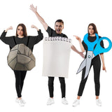 Maxbell Rock Paper Scissors Costume Set Halloween Props Family Outfit for Masquerade