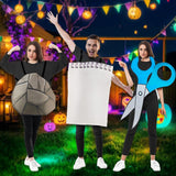 Maxbell Rock Paper Scissors Costume Set Halloween Props Family Outfit for Masquerade