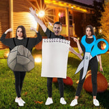 Maxbell Rock Paper Scissors Costume Set Halloween Props Family Outfit for Masquerade