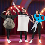 Maxbell Rock Paper Scissors Costume Set Halloween Props Family Outfit for Masquerade