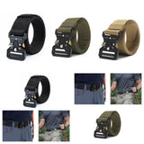 Maxbell Webbing Belt Adjustable Activities Work Heavy Duty Quick Release Buckle Belt Black